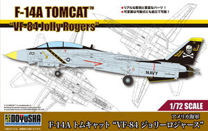 童友社 プラモデル 1/72 アメリカ海軍 F-14A トムキャット “VF-84 ジョリーロジャース”　送料無料 新品