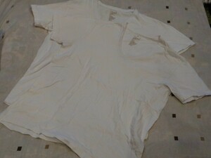 美品 株式会社 良品計画 メンズ XLサイズ 白 半袖 シャツ 肌着 2枚組で 無印良品