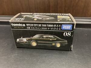 27967　ミニカー　【TOMICA　トミカ　ミニカー　No08　NISSAN　日産スカイライン　2000 ターボ GT-E・S】　ユーズド品