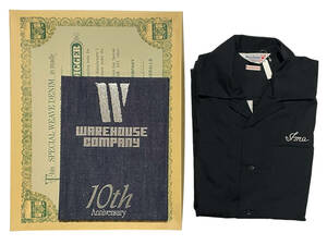 未使用品 黒 Mサイズ 10周年 WAREHOUSE ウェアハウス ボーリングシャツ DEPOT DRAGONS 龍 富士山 10th Anniversary