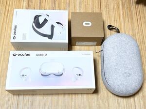 【美品】Oculus Quest 2 （Meta Quest 2）256GB、純正Eliteストラップ、純正フィットパック、純正ケースのセット