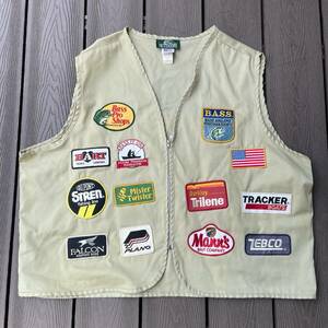 Vintage Made in USA Bass Pro Shops Vest アメリカ製　バスプロショップ　ベスト　バス　フィッシング　Plano Mister Twister