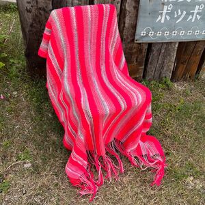 【USA vintage】Granny Blanket Pink グラニーブランケット　ピンク　アメリカ　ビンテージ