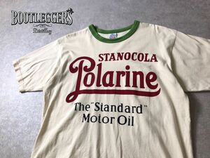 BOOTLEGGERS●Polarine ヴィンテージ レプリカ リンガー Tシャツ●ブートレガーズ●東洋エンタープライズ