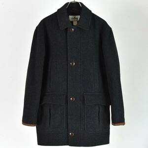 美品！ デザイン◎ 80s 90s L.L.Bean USA製 レザー × ウール Thinsulate コート ヴィンテージ ハンティング アウトドア ジャケット