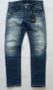 DSQUARED2 ディースクエアード 20SS ダメージ加工 Skater Jean スケータージーンズ S74LB0674 S30663 サイズ44 タグ・ボタン付 国内正規品