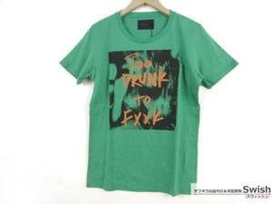 Z177■LOUNGELIZARD ラウンジリザード■新品 TooDRUNK コンパウンドニードル ソフト天竺 Tシャツ 2 GREEN■