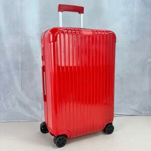 【現行】RIMOWA リモワ Essential エッセンシャル Check-IN M チェックインM 60L 4輪 MW TSAロック グロスレッド 赤 スーツケース キャリー