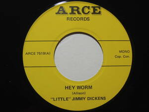 “Little” Jimmy Dickens・Hey Worm / Eddie Fisher・Dungaree Doll　US 7”