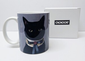 猫柄　猫雑貨　猫グッズ　CACAOCAT　マグカップ CAT　黒猫　クロネコ　ねこ　ネコ　にゃんこ　cat キャット