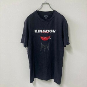 SK333 ユニクロ キングダム Tシャツ サイズ S 王騎 ブラック UT