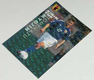 カルビー Jリーグチップス サッカー日本代表チーム 2002 第１弾 キリンカップ2002出場メンバーカード・N-14 明神 智和 柏レイソル ②