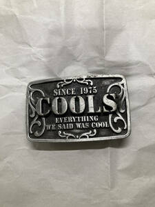 【240916】限定品 COOLS クールス SINCE 1975 ベルト バックル 9×5.5cm 希少 佐藤秀光 舘ひろし チョッパー