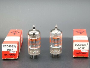 ♪♪National ECC803S (12AX7) NOS品ペア #2748、米ナショナル♪♪