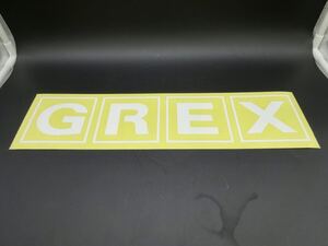 【GREX ステッカー】トラスト GReddy グレッディ/入手困難/当時物 サイズ:ヨコ430mm タテ100mm/色:白色★新品未使用★