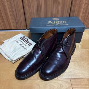 超美品 オールデン ALDEN コードバン　チャッカブーツ　US10.5