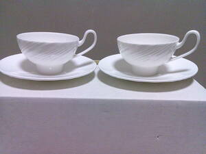 ☆ウェッジウッド　WEDGWOOD　ETHEREAL101　エスリアル101　カップ＆ソーサー　ペア　未使用☆