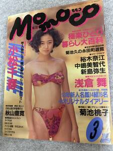 Momoco モモコ　1993年　平成5年3月　浅倉舞　新島弥生　中島美智代　小松千春　宮前真樹　菊池桃子