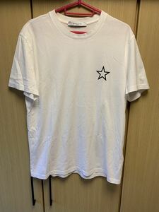 正規 17AW Givenchy ジバンシィ 左胸 星 スター プリント Tシャツ 白 M 17F 7336 651 CUBAN FIT