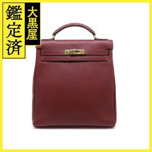 HERMES エルメス ケリーアドGM ルージュアッシュ GP ゴールド金具 フィヨルド □E刻 2001年 2120000288234【200】