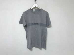 新品未使用本物エヌハリウッドNHOOLYWOODコットンロゴプリント半袖Tシャツアメカジビジネススーツ36S白メンズグレー日本製