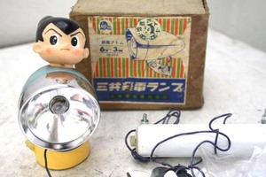 60s鉄腕アトム新品ライト 丸石富士宮田BS川村セキネ能率ツバメ自転車ジュピター昭和レトロブリキ鉄人28号仮面ライダーエイトマン黄金バット