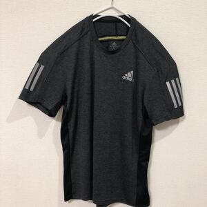 ★アディダス adidas ランニング 半袖 Tシャツ ダークグレー Mサイズ GK6059