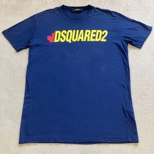 DSQUARED2 ディースクエアード2 Tシャツ サイズM ネイビー 2021SS スタッフインターナショナル 正規品 made in ITALY 美品