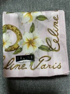 新品未使用品　セリーヌCELINE 大判ハンカチ　ピンク