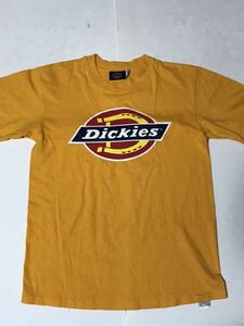 USA製 90s★Dickies ディッキーズ Tシャツ OLD アメリカ製 プリント 黄色 イエロー★