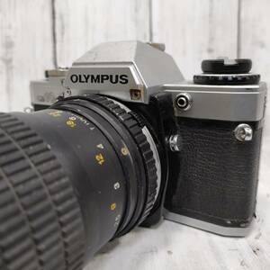 オリンパス OLYMPUS OM10 一眼レフ フィルムカメラ マニュアルフォーカス レンズ1点 レトロ ジャンク品 【6524