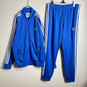 【あのちゃん着用】adidasジャージセットアップSSTブルー青 XLサイズ