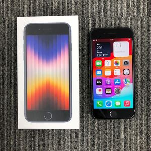 162【中古】iPhone SE 第3世代 64GB 黒　87％　ミッドナイト　 SIMフリー　シムフリー　Apple iPhone SE3　350737734949012