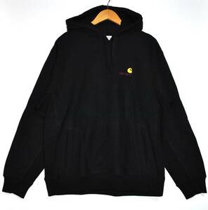 即決 未使用 【CARHARTT WIP】カーハートWIP プルオーバーパーカー ワンポイントロゴ 黒 M 新古　