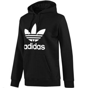 メンズ レディース adidas Originals フーディーパーカー プルオーバー ブラック S カジュアル ストリート スウェット アウター インポート