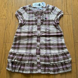 SALE 即決　新品　ミキハウス　ワンピース　100 女の子 半袖ワンピース