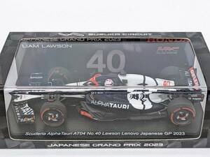 ●特注!! Scuderia Alpha Tauri AT04 No.40 Lawson Lenovo Japanese GP 2023●