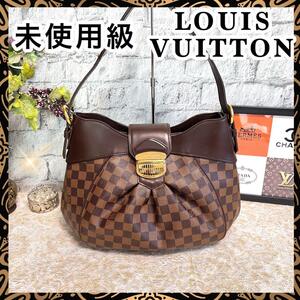 送料無料！未使用級！★LOUIS VUITTON ルイヴィトン ダミエ・エベヌ システィナMM N41541★正規品