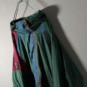 アディダス　adidas ATRIC LITE VINTAGE JACKET　2XL　ナイロンジャケット　ビッグシルエット　クレイジーパターン　希少サイズ