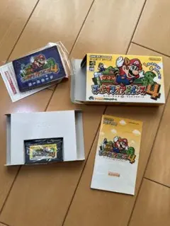 GBA スーパーマリオ4 ゲームボーイアドバンス 箱説明書 カード付き