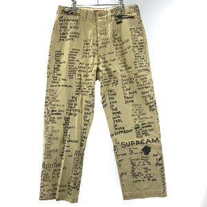 【中古】Supreme Gonz Poems chino Pant 32 シュプリーム チノパン ベージュ[240019439958]