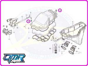 【新品】 ビス＆ボルト (蓋/エアクリーナーボックス) NSR250R MC21 MC28