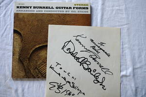 KENNY BURRELL ● GUITAR FORMS / ケニー・バレル他のサイン付き