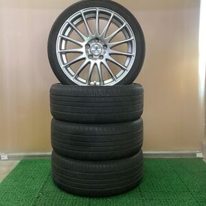 【530】◆訳あり◆WORK SPORBO 社外アルミホイール 17x7.5JJ +48 114.3-5H中古品4本