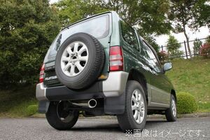 個人宅発送可能 ジツボ マフラー POWER Getter MITSUBISHI 三菱 パジェロ ミニ H56A 4A30 ターボ 4WD 【BG加工可能】(150-30812)