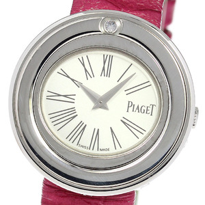 ピアジェ PIAGET P10402 ポセション K18WG 1Pダイヤ クォーツ レディース _818385