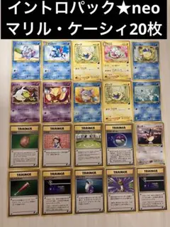 旧裏　ケーシィ　マリル　イントロパック★neo まとめ売り　ポケモンカード　20