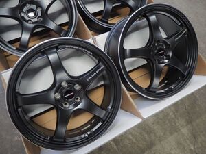 ★軽量★17inch 7.5J+40 5H100 新品 人気 クロススピードCR5 ホイール 1台分 タイヤset可能 COROLLASPORT CELICA PRIUS 86 BRZ IMPREZA BK