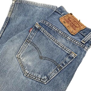 【USA製】90s LEVIS 501 リーバイス レギュラー デニムパンツ W31 インディゴ 色落ち ヴィンテージ ジーンズ 廃盤 アメリカUSED 古着 1993