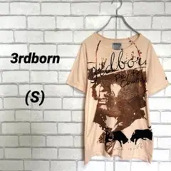 3rdborn サードボーン　カットソー　ピンク　プリントTシャツ S 夏服